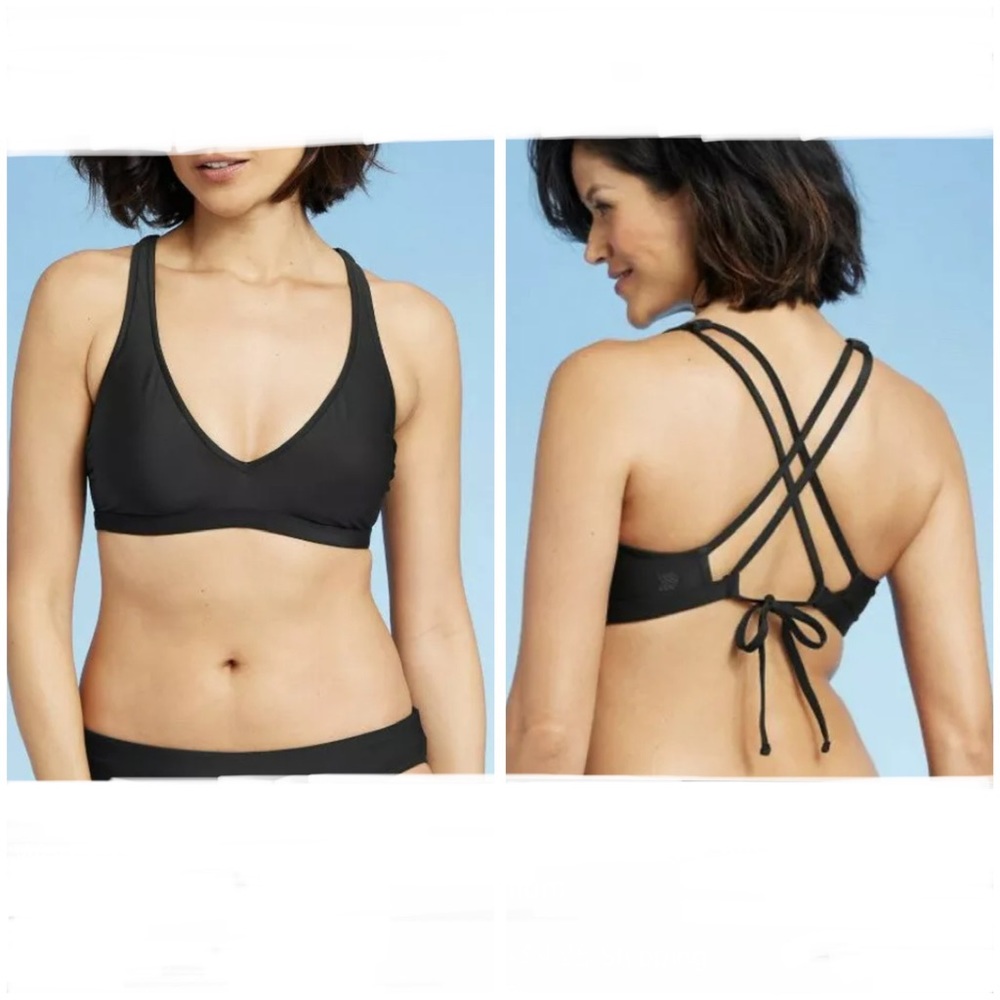 FINAL MARKDOWN- NWT All In Motion Bralette V-neck Bikini Top Sz L